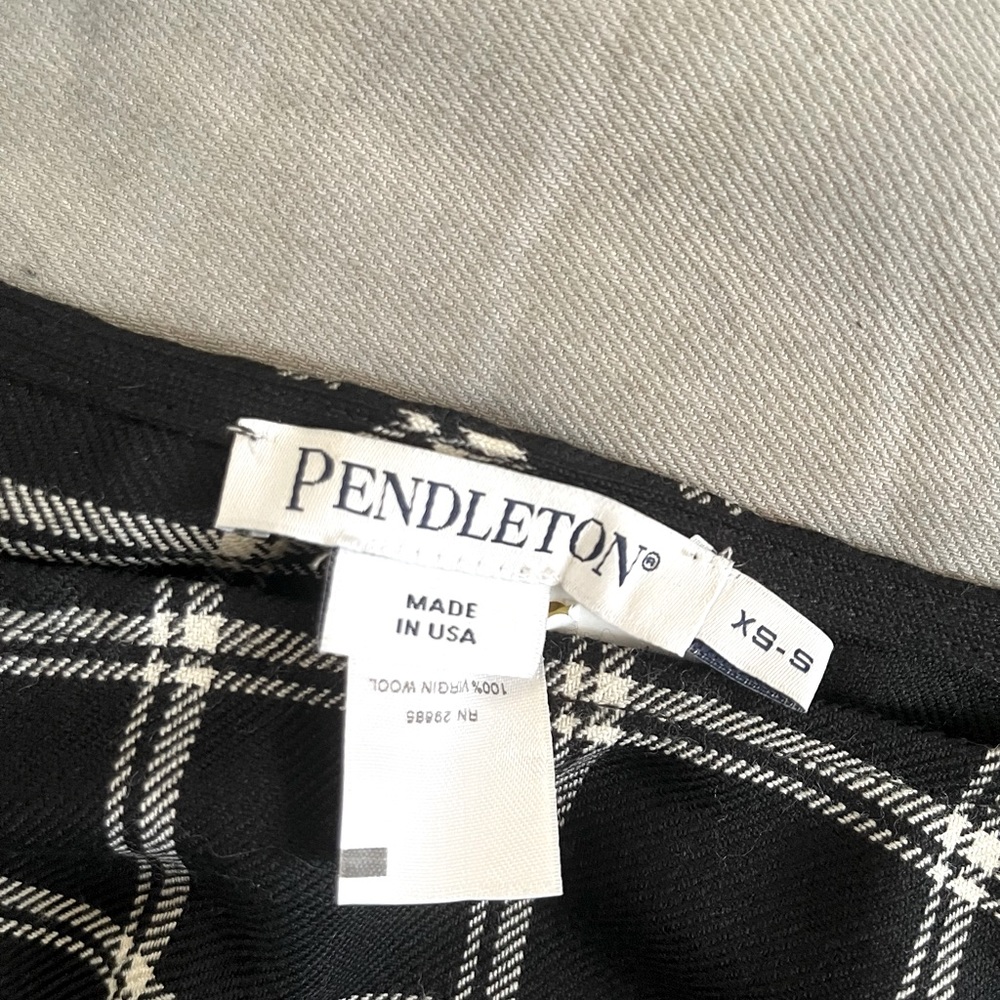 Pendleton Windowpane Virgin Wool Poncho - image 3